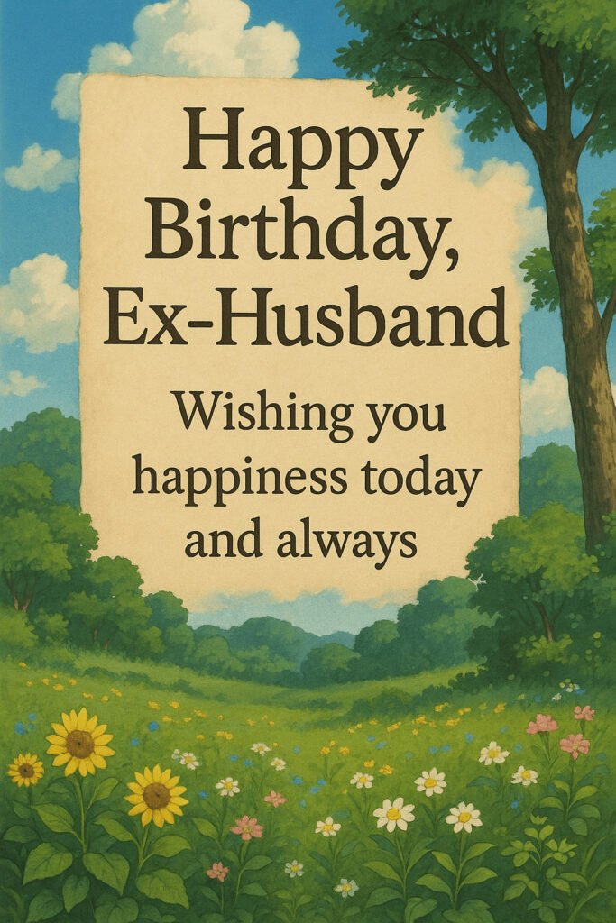 Birthday Wishes for Ex-Husband 