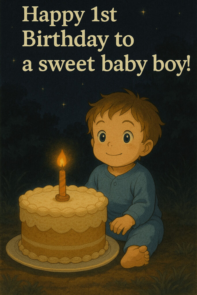 1st Birthday Wishes for Baby Boy 