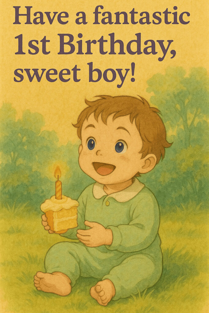 1st Birthday Wishes for Baby Boy 