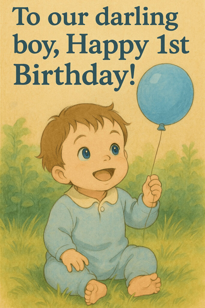 1st Birthday Wishes for Baby Boy 