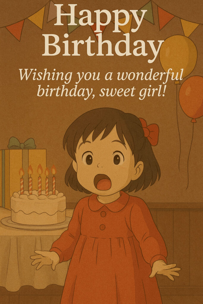 Birthday wishes for baby girl 