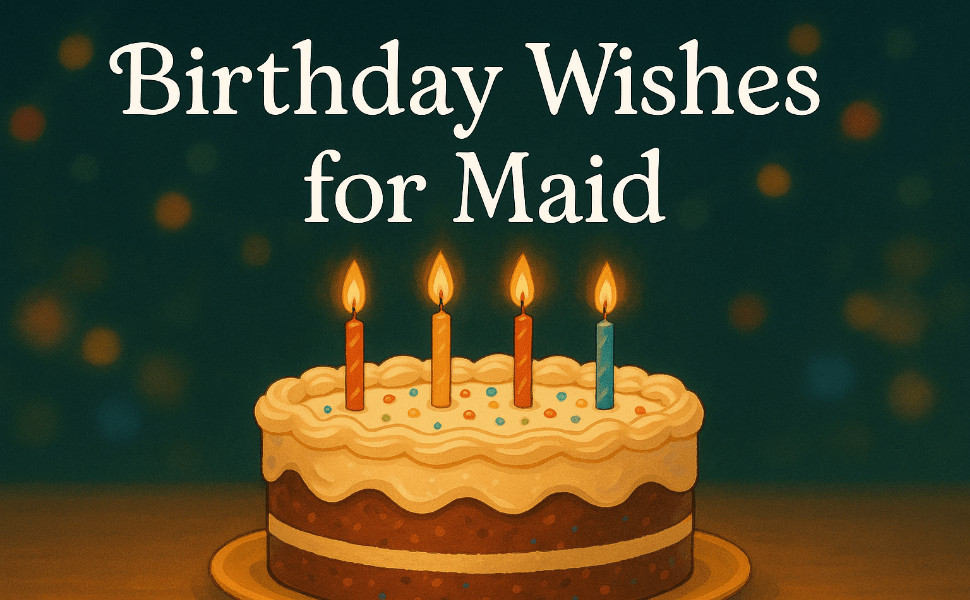 Birthday Wishes for My Maid