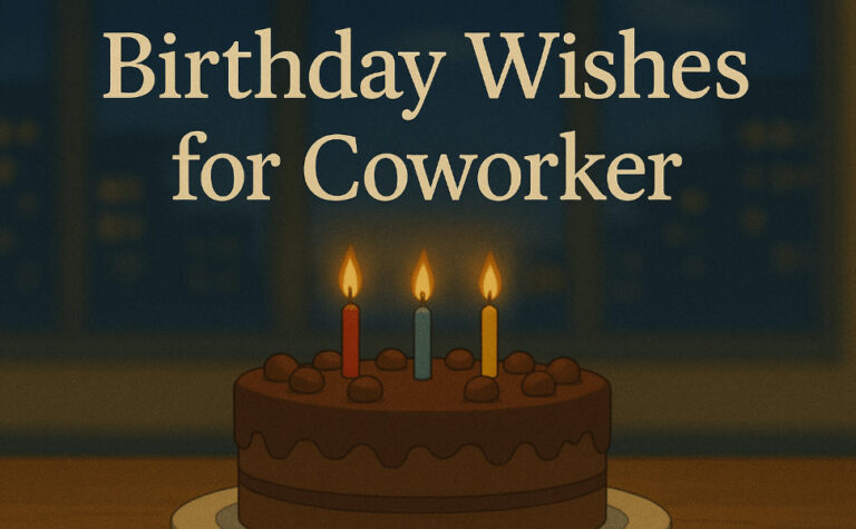 Birthday Wishes for Coworker