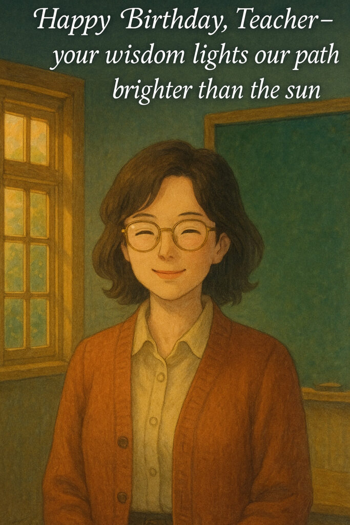 Birthday Wishes for Teacher 