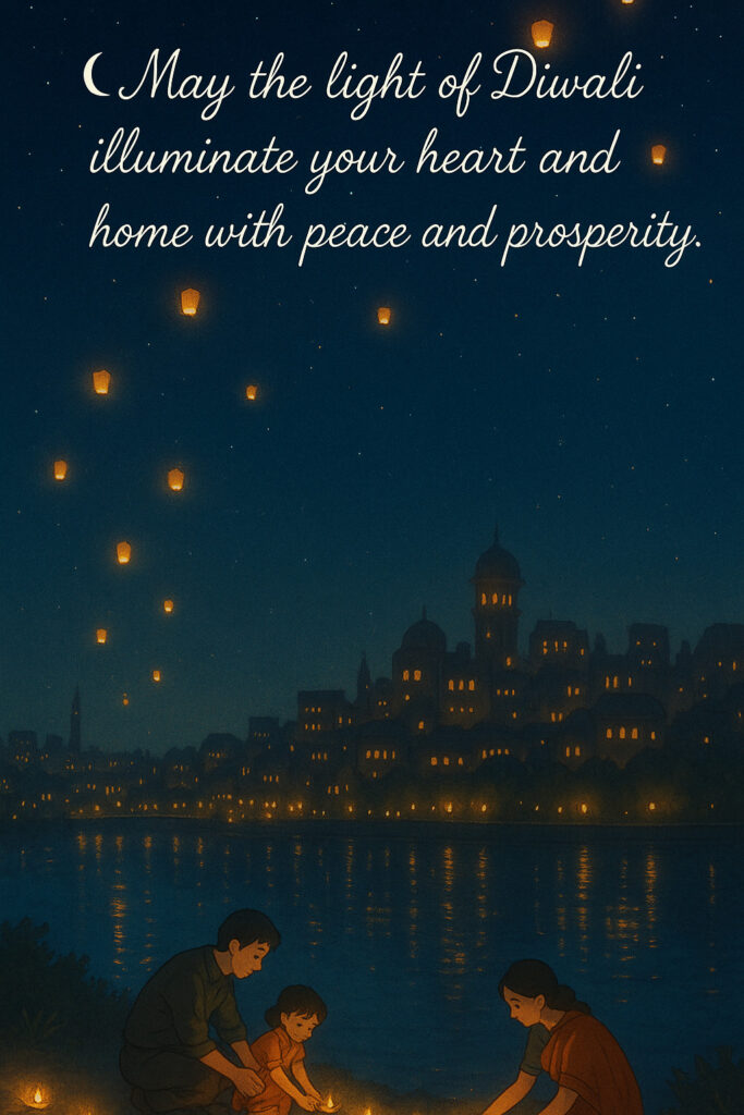 family beautiful diwali