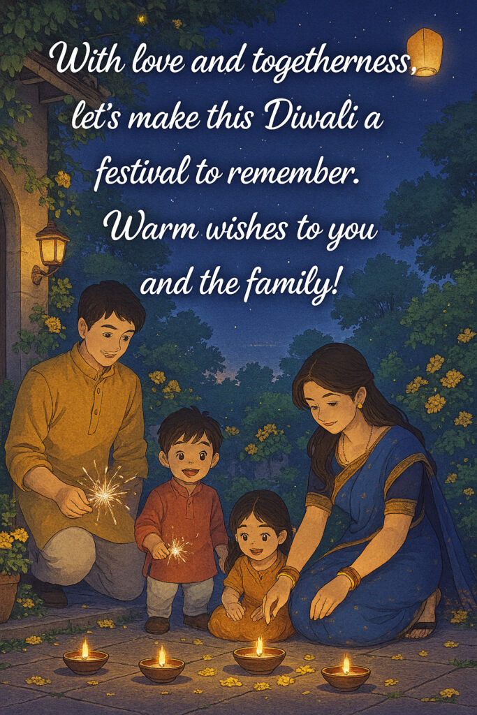 family happy diwali wishes