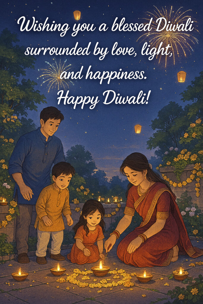 family happy diwali wishes