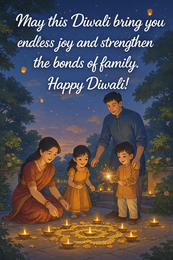 family happy diwali wishes