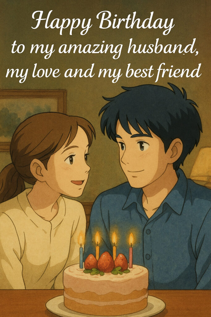 happy birthday wishes for husband one line