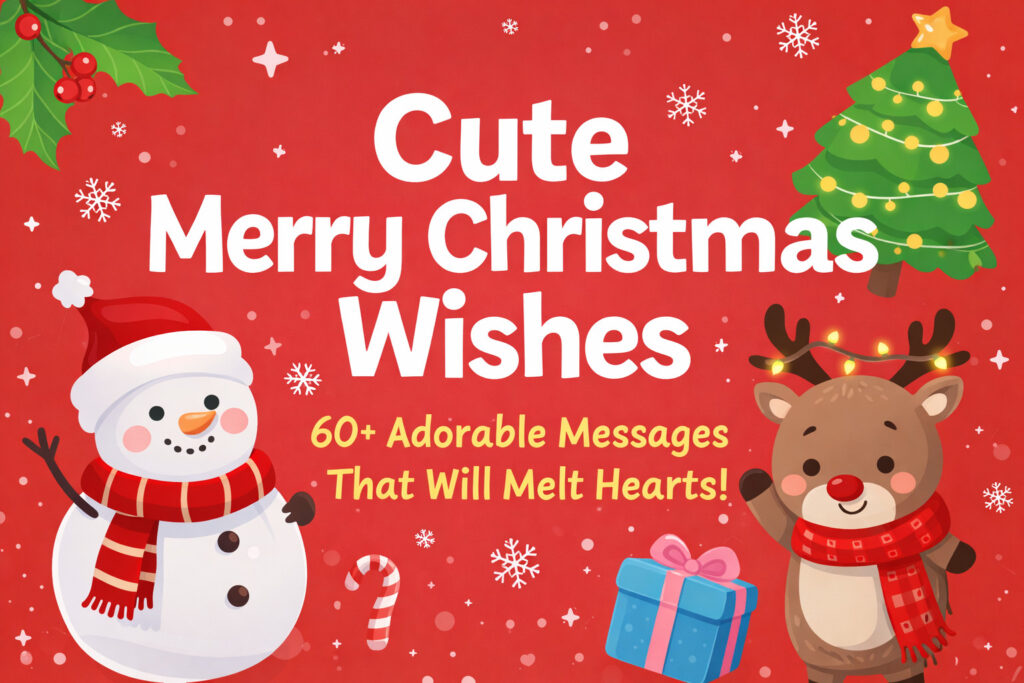 cute merry christmas wishes